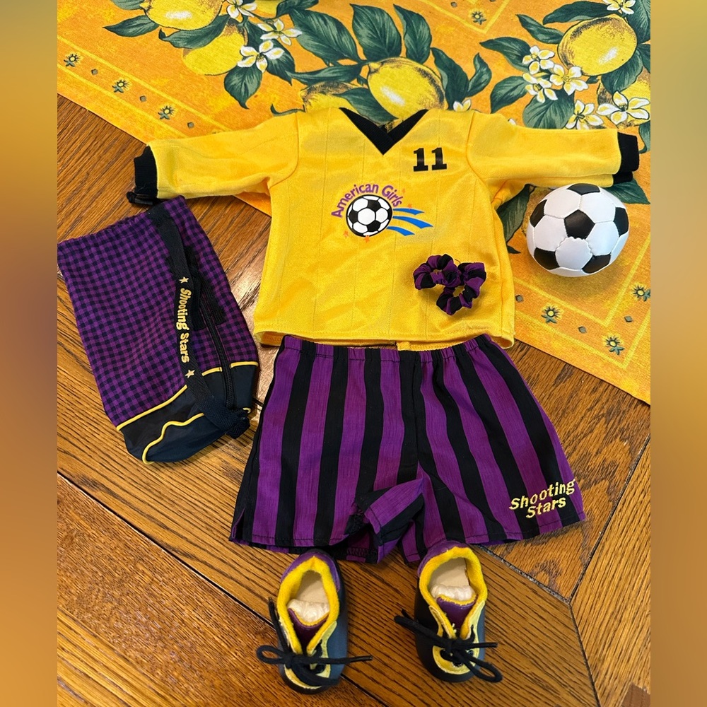 American Girl Today Doll 1996 Soccer Outfit Shooting Stars Set Pleasant Company